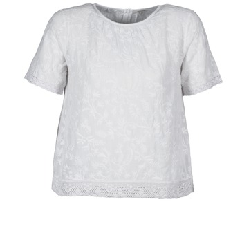 vaatteet Naiset Lyhythihainen t-paita Manoush COTONNADE SMOCKEE Valkoinen