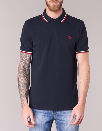 Fred Perry SLIM FIT TWIN TIPPED Laivastonsininen