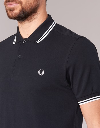 Fred Perry SLIM FIT TWIN TIPPED Musta / Valkoinen