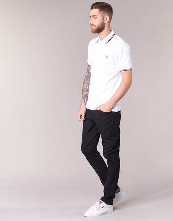 Fred Perry SLIM FIT TWIN TIPPED Valkoinen / Punainen