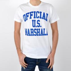 vaatteet Miehet Lyhythihainen t-paita U.S Marshall 15489 Valkoinen