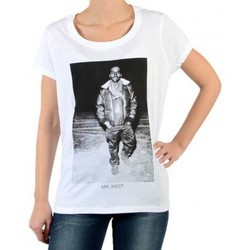 vaatteet Naiset Lyhythihainen t-paita Eleven Paris 26964 Valkoinen