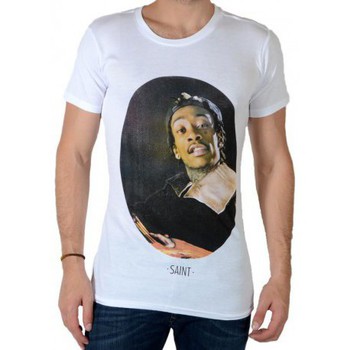 vaatteet Miehet Lyhythihainen t-paita Eleven Paris 47047 Valkoinen