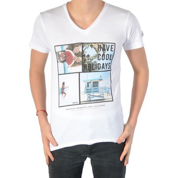 vaatteet Pojat Lyhythihainen t-paita Deeluxe 77347 Valkoinen
