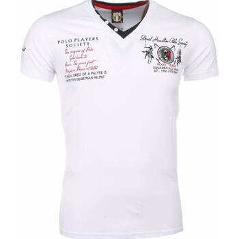 vaatteet Miehet Lyhythihainen t-paita David Copper 6694336 Valkoinen