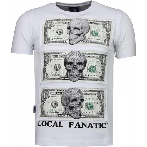 vaatteet Miehet Lyhythihainen t-paita Local Fanatic 20780718 Valkoinen