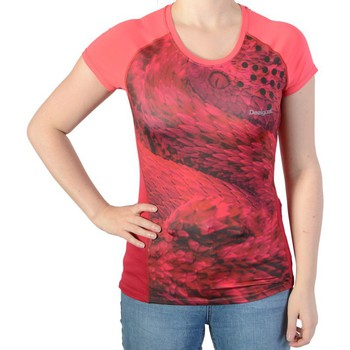 vaatteet Naiset Lyhythihainen t-paita Desigual 85351 Punainen