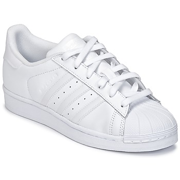 kengät Lapset Matalavartiset tennarit adidas Originals SUPERSTAR Valkoinen