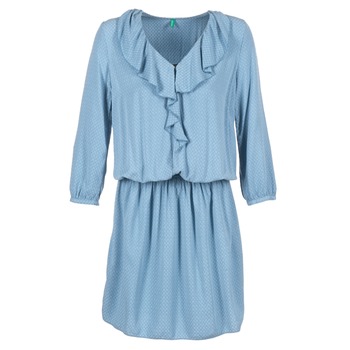 vaatteet Naiset Lyhyt mekko Benetton AFIDOUL Sininen