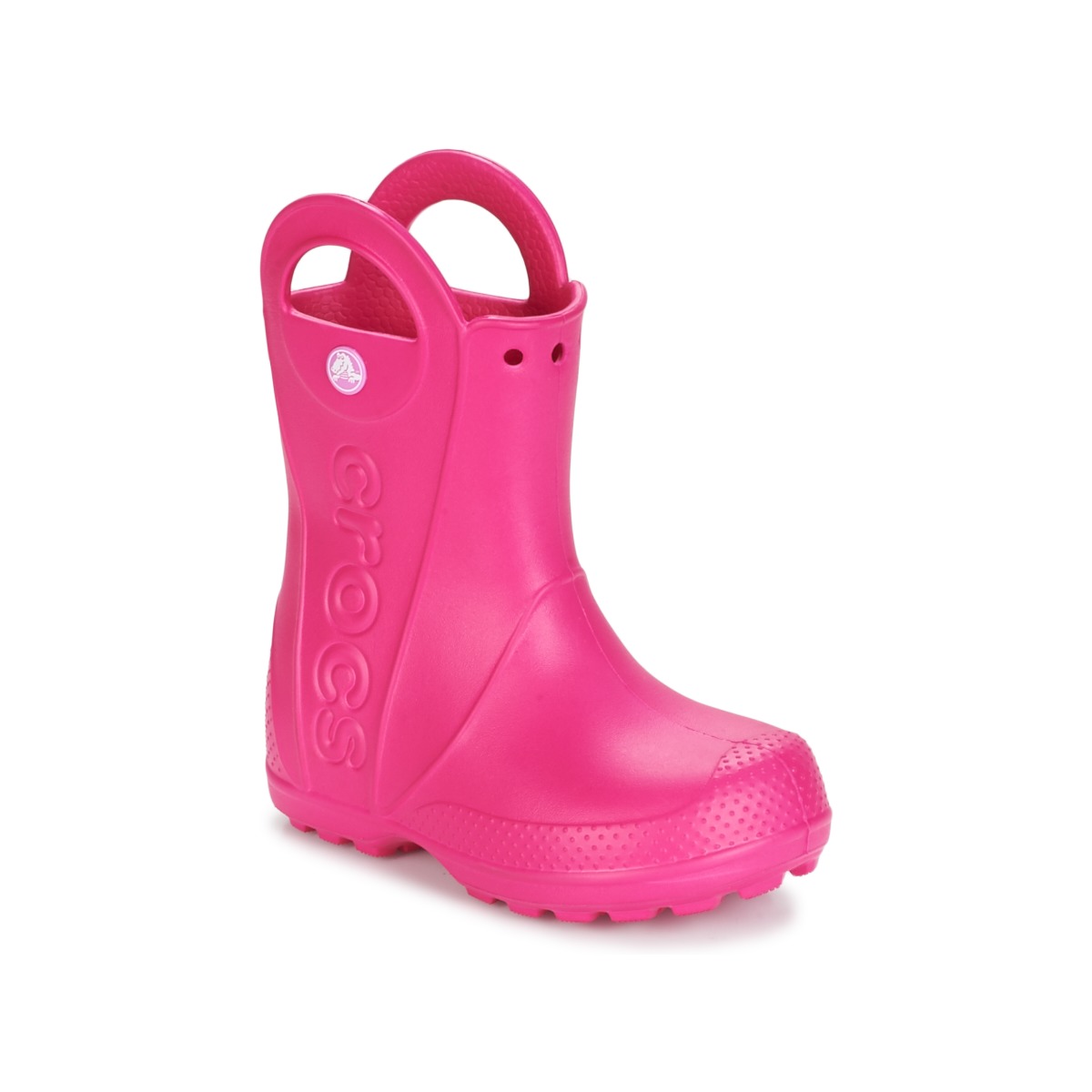 kengät Tytöt Kumisaappaat Crocs HANDLE IT RAIN BOOT Vaaleanpunainen