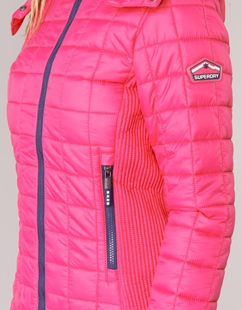 Superdry FUJI BOX QUILTED Vaaleanpunainen