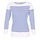 vaatteet Naiset T-paidat pitkillä hihoilla Armor Lux ROADY Valkoinen / Sininen
