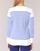 vaatteet Naiset T-paidat pitkillä hihoilla Armor Lux ROADY Valkoinen / Sininen