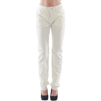 vaatteet Naiset 5-taskuiset housut Fornarina FOR08007 Valkoinen