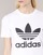 vaatteet Naiset Lyhythihainen t-paita adidas Originals TREFOIL TEE Valkoinen