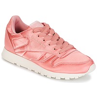 kengät Naiset Matalavartiset tennarit Reebok Classic CLASSIC LEATHER SATIN Vaaleanpunainen