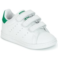 kengät Lapset Matalavartiset tennarit adidas Originals STAN SMITH CF I Valkoinen / Vihreä