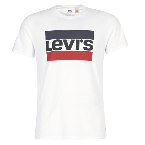 vaatteet Miehet Lyhythihainen t-paita Levi's GRAPHIC SPORTSWEAR LOGO Valkoinen
