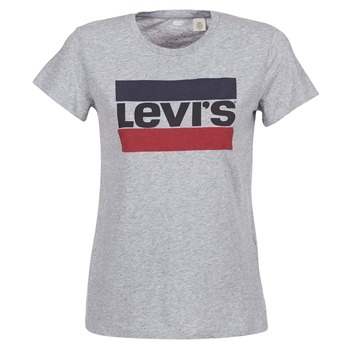 vaatteet Naiset Lyhythihainen t-paita Levi's THE PERFECT TEE Harmaa
