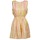 vaatteet Naiset Lyhyt mekko Manoush FLAMINGO Vaaleanpunainen / Keltainen