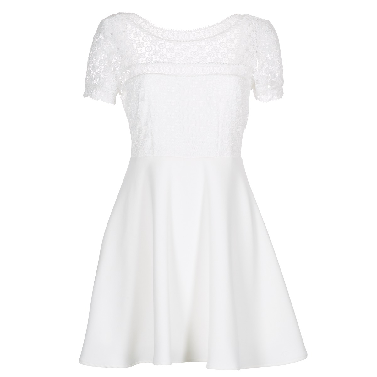 vaatteet Naiset Lyhyt mekko Betty London INLOVE Valkoinen