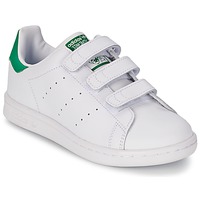 kengät Lapset Matalavartiset tennarit adidas Originals STAN SMITH CF C Valkoinen / Vihreä