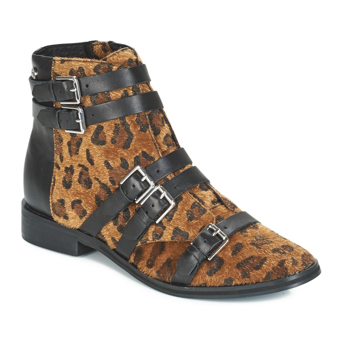 kengät Naiset Bootsit Le Temps des Cerises IZY Leopardi