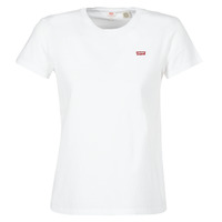 vaatteet Naiset Lyhythihainen t-paita Levi's PERFECT TEE Valkoinen