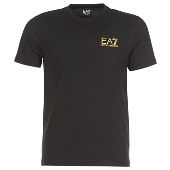 vaatteet Miehet Lyhythihainen t-paita Emporio Armani EA7 JAZKY Musta / Kulta