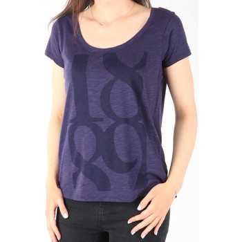 vaatteet Naiset Lyhythihainen t-paita Lee T-Shirt  Scoop Mystic Plum 40KFL87 Sininen