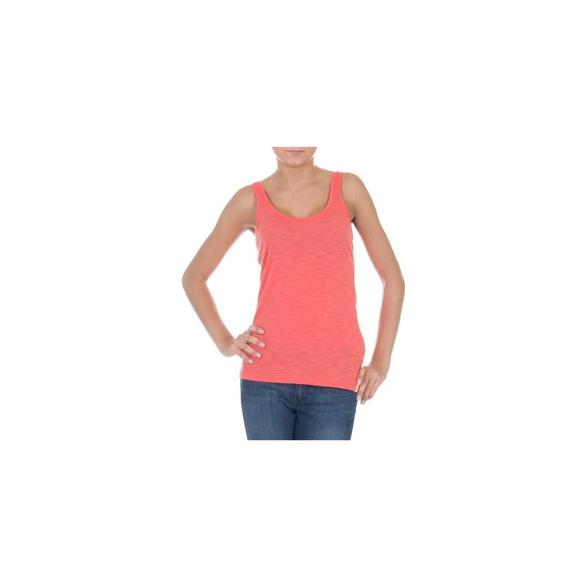 vaatteet Naiset Lyhythihainen t-paita Wrangler Essential Tanks W7244GRHJ Vaaleanpunainen