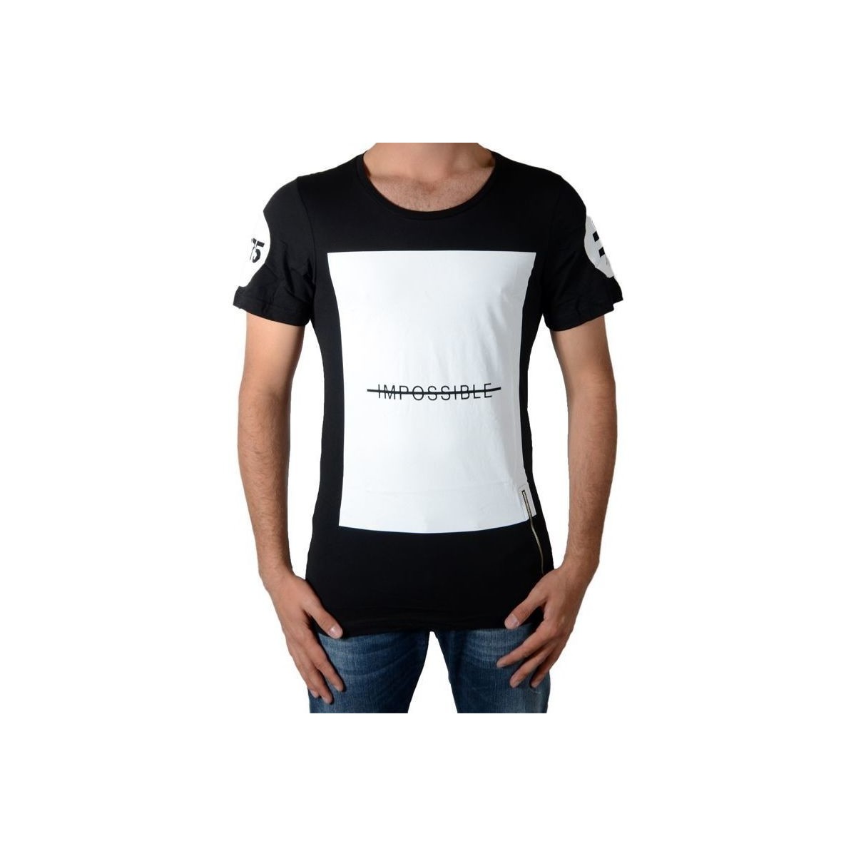 vaatteet Miehet Lyhythihainen t-paita Celebry Tees 58601 Musta