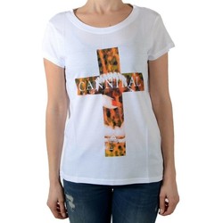 vaatteet Naiset Lyhythihainen t-paita Eleven Paris 38884 Valkoinen