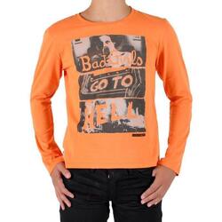 vaatteet Pojat T-paidat pitkillä hihoilla Japan Rags 20875 Oranssi