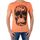 vaatteet Miehet Lyhythihainen t-paita Japan Rags 38860 Oranssi