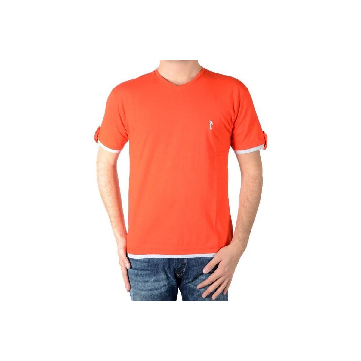 vaatteet Miehet Lyhythihainen t-paita Marion Roth 55778 Punainen