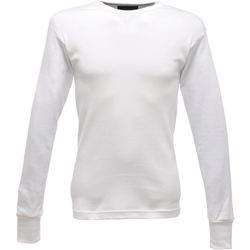 vaatteet Miehet T-paidat pitkillä hihoilla Regatta RG289 White